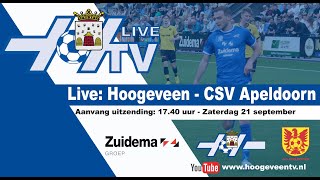 Liveuitzending Hoogeveen  CSV Apeldoorn [upl. by Naitsabes]