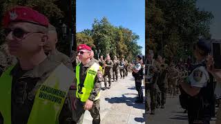 Polish troops in Częstochowa poland christian [upl. by Kerri]