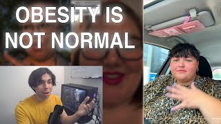 FAT ACTIVIST ADMITS TO PROMOTING OBESITY   Fat Acceptance TikTok Cringe [upl. by Sonnie]