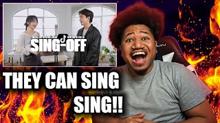 SINGOFF TIKTOK SONGS PART 18 Oke Gas Like I Do พี่ชอบหนูที่สุดเลย vs INDAHKUS REACTION [upl. by Allehc]