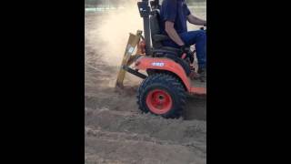 Kubota BX2370 using Subsoiler [upl. by Inanak]