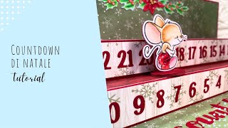 TUTORIAL Countdown di Natale  timbripedine DIY [upl. by Pirri]