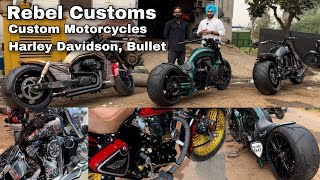 Custom Motorcycles  Air Suspension  Wide Tyre  Harley Davidson  BulletMany More Things  Punjab [upl. by Orel]