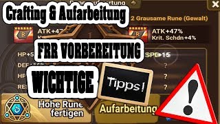 RUNEN Crafting amp Aufarbeitung TIPPS Free Rune Removal Day Summoners War DeutschGerman [upl. by Hillell]