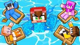 ELEMENTAL DE AGUA vs 5 CAZADORES en Minecraft [upl. by Areikahs5]