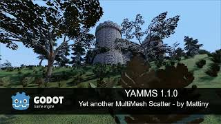 YAMMS 110  Yet Another MultiMesh Scatter for Godot 4 [upl. by Sitoel]