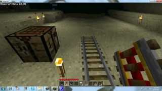 How to make a Powered Rail in Minecraft [upl. by Naletak]