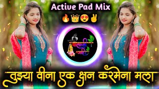 Tuzya Vina Ek Kshan Karmena Mala Dj Song  तुझ्या विना एक क्षण  Active Pad Mix Dj Balaji Jahire [upl. by Pentha]