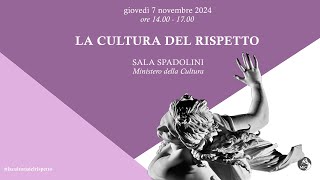 Violenza di genere il 7 novembre al MiC “La cultura del rispetto” [upl. by Assilav]