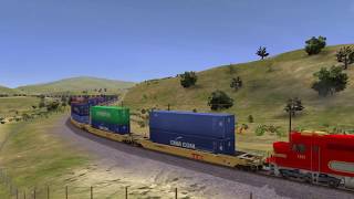 Trainz 12 ATSF FP45s at Full Throttle [upl. by Kirat]