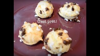 Choux aux pépites de chocolat fourrés au nutella [upl. by Serafine291]