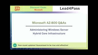 20224 Latest update Lead4Pass AZ800 dumps actual exam questions and answers [upl. by Aineles75]