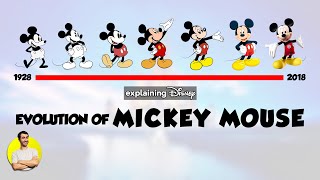 Evolution of MICKEY MOUSE  90 Years Explained  CARTOON EVOLUTION [upl. by Ecirtaemed964]