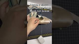 Fixing my pointe shoes pointeshoes [upl. by Aeikan]