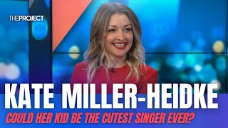 Could Kate MillerHeidkes Kid Be The Cutest Singer Ever [upl. by Aiuoqes]