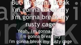 Soundgarden  Rusty Cage With Lyrics [upl. by Nagel]