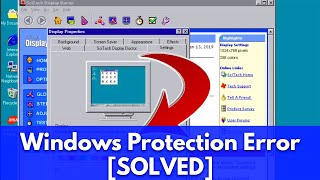 How to Fix Windows Protection Error after Installing Scitech Display Doctor in Windows 98SE [upl. by Atled]