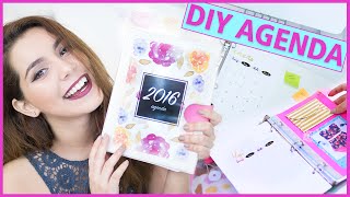 DIY AGENDA 2016 para imprimir gratis Haz tu propia agenda fácil y bonita ♥ Jimena Aguilar [upl. by Eidnim]