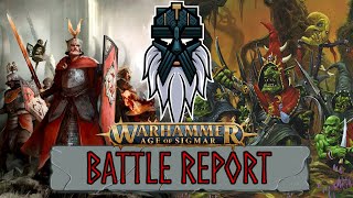 Cities of Sigmar vs Gloomspite Gitz Battle Report [upl. by Ahtelat]