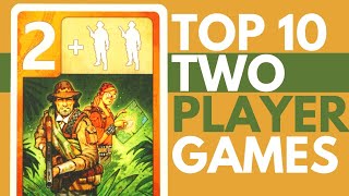 Top 10 Two Player Board Games  Best Games for Competitive Couples Dynamic Duos or Mortal Enemies [upl. by Beckett918]