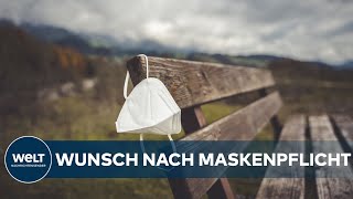 CORONAHERBSTWELLE Über die Hälfte der Bevölkerung wünscht sich Ausweitung der Maskenpflicht [upl. by Dougald]