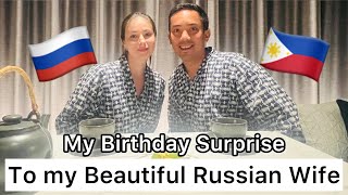 My BIRTHDAY SURPRISE to my Beautiful RUSSIAN Wife [upl. by Kylen]