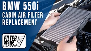 How to Replace Cabin Air Filter 2007 BMW 550i [upl. by Nave]