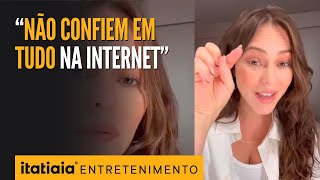 PAOLLA OLIVEIRA FAZ ALERTA SOBRE GOLPES USANDO SUA IMAGEM COM INTELIGÊNCIA ARTIFICIAL [upl. by Eonak]