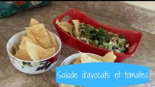 COMMENT FAIRE UNE SALADE D’AVOCATS ET TOMATES [upl. by Monah671]