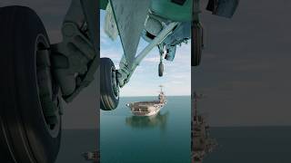 F16 Wheel Cam View of a Aircraft Carrier Landing dcs [upl. by Ducan]