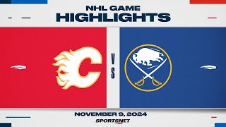 NHL Highlights  Flames vs Sabres  November 9 2024 [upl. by Nason]