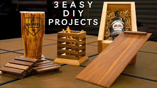 3 Easy To Make Woodworking Projects That Sell  DIY Gifts [upl. by Shermy]