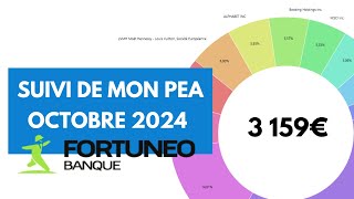 Suivi de mon PEA Fortuneo  Octobre 2024 [upl. by Ziana193]