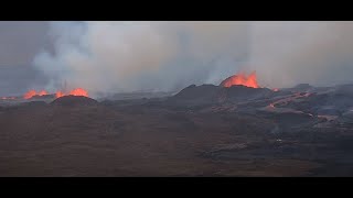 LIVE from Þorbjorn  Close up  Iceland volcano eruption [upl. by Iad]