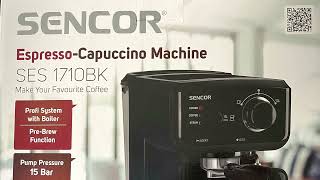 Sencor SES 1710BK Espresso  Capuccino Machine [upl. by Alleyne]