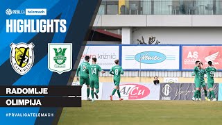 Radomlje 1  3 Olimpija  21 krog 202324 PrvaLigaTelemach [upl. by Lull]