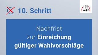 Nachfrist zur Einreichung gültiger Wahlvorschläge  Betriebsratswahl  Schritt 10 [upl. by Rew94]