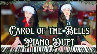 Carol of the Bells Piano Duet  Arranged by Russell Ronnebaum Mykola Leontovych [upl. by Bickart]