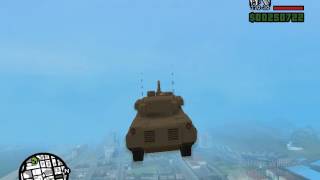 GTA San Andreas Flying TankCheat Combo [upl. by Doris]