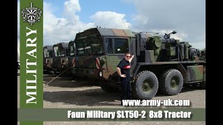 Unloading of the Faun SLT502 8x8 Tractor Truck [upl. by Derrik]