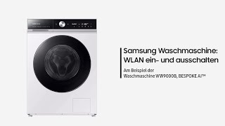 Samsung Waschmaschine WLAN ein und ausschalten [upl. by Gaddi]