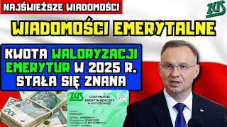 ⚡️Wiadomości emerytalne Waloryzacja emerytur 2025 O ile wzrośnie Twoja emerytura [upl. by Einhpets]