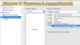 How to Format in NTFS with Disk Utility on OS X Yosemite [upl. by Silohcin]