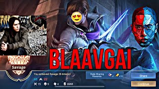 Blaavgai🐻 Gusion savage  Mobile legends mongolia [upl. by Peedus]