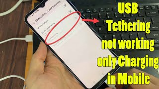 USB Tethering not working only Charging in Mobile  Fix unknown USB device  USB Tethering Problem ✅ [upl. by Allsopp910]