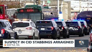 Suspect in Seattle stabbings arraigned [upl. by Xenophon]