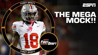 MEGA MOCK DRAFT w Mel Kiper Jr amp Field Yates  First Draft [upl. by Perkins]