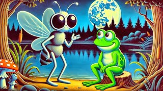 🪰✨ The Fly and the Frog A Clever Escape 🐸🌙 childrens stories [upl. by Nnewg852]