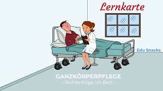 Lernvideo für Pflegeberufe Ganzkörperpflege  Waschen im Bett [upl. by Verras]