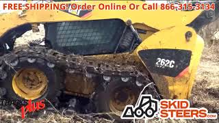 Skid Steer Metal Tracks Over Tires  Turn your skid steer into a track machine in under 20 minutes [upl. by Jahn]